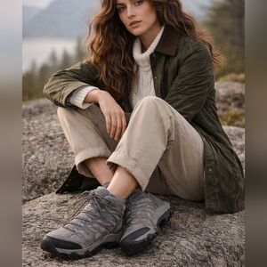 Merrell Women's Moab 3 Mid Waterproof Hiking Boot 7 Granite